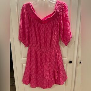 Lilly Pulitzer Pink Off-Shoulder Skort